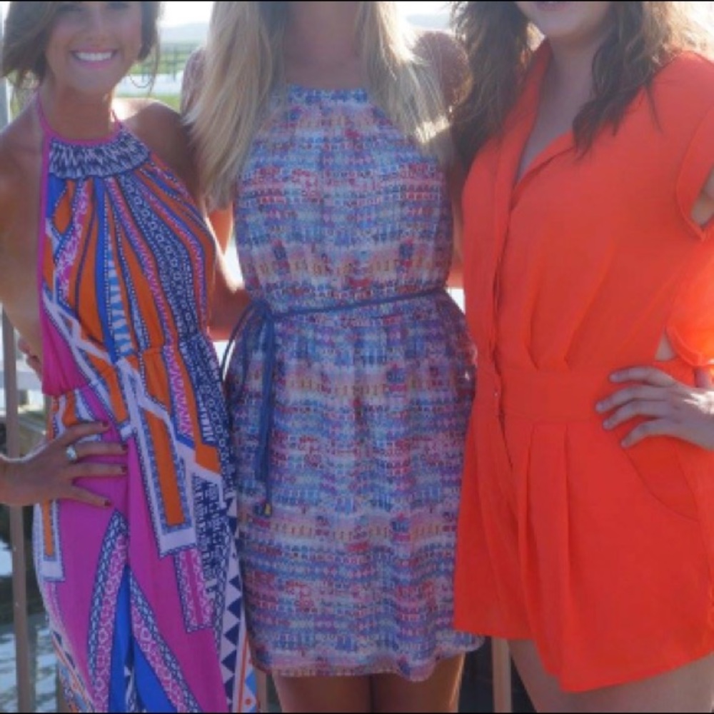 Multi-colored Jade dress